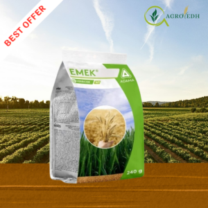 Adama EMEK herbicide containing Clodinafop Propargyl 9 percent and Metribuzin 20 percent WP for weed control in wheat crops