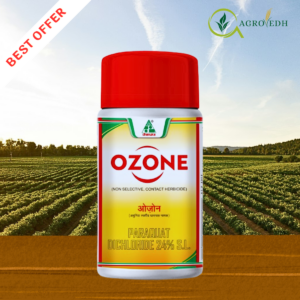 Ozone Paraquat Dichloride 24% SL non selective contact herbicide for fast weed control in plantation crops