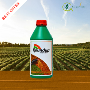 Roundup Glyphosate 41% SL systemic herbicide bottle for broad spectrum weed control