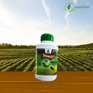 DHANUVIT Adjuvant bottle for improving pesticide spray coverage and absorption